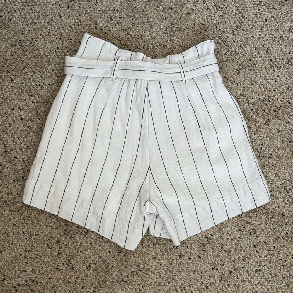 Abercrombie Linen Blend Shorts w Belt - Picture 5 of 7